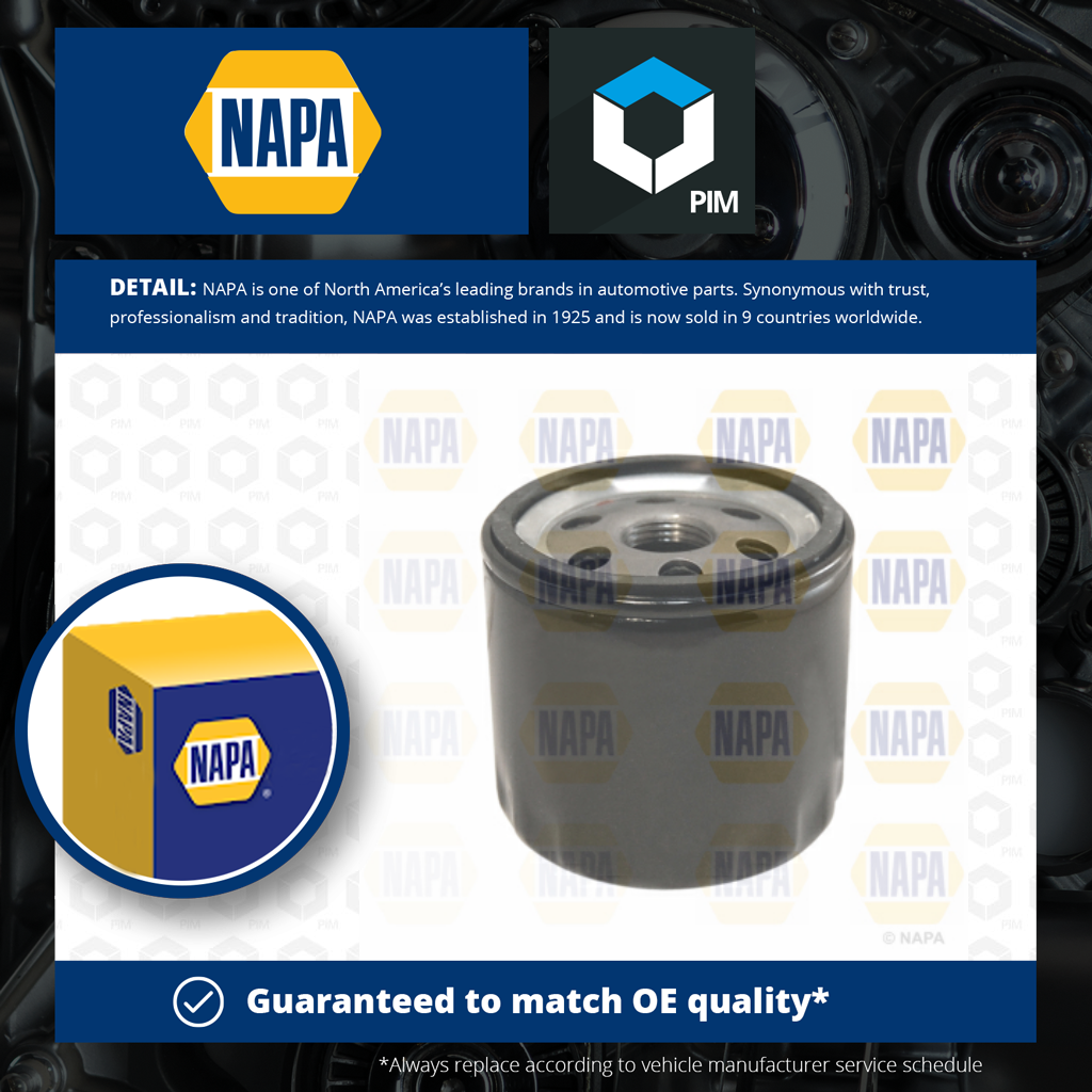 Oil Filter fits CHRYSLER VOYAGER Mk3 2.4 00 to 08 NAPA 04105409
