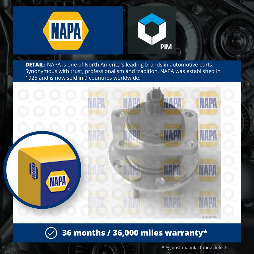 Wheel Bearing Kit PWB1063 NAPA 1115019 1124904 1146689 1332888 1383427