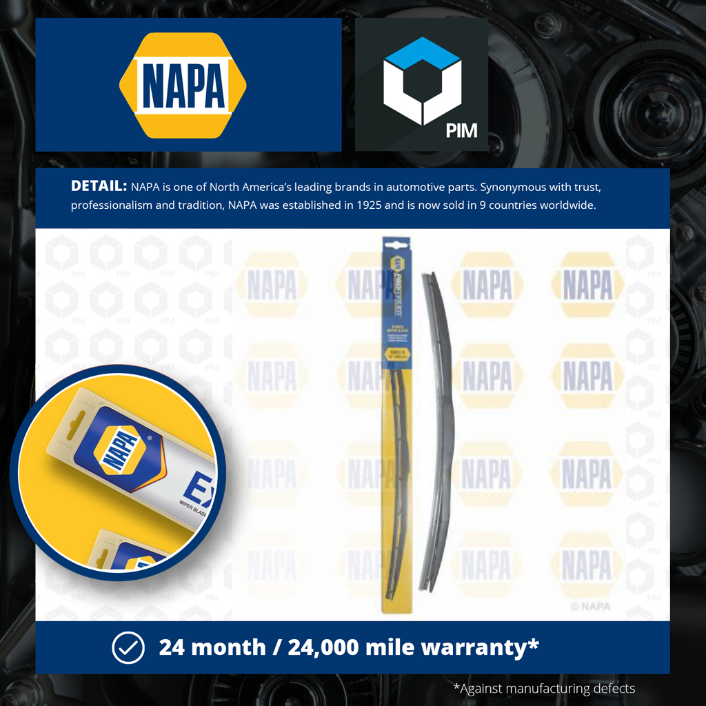 Wiper Blade NWH19 NAPA Windscreen Genuine Top Quality Guaranteed New eBay