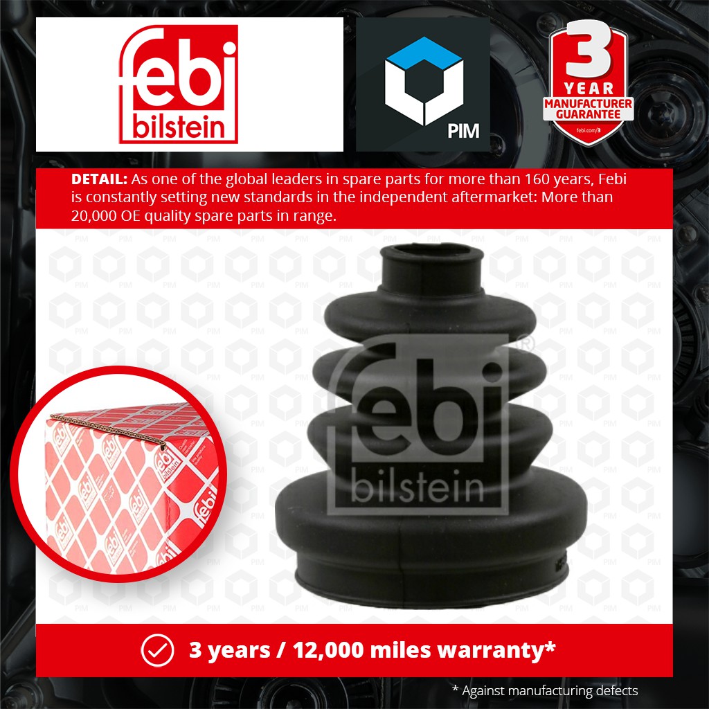 CV Joint Boot Kit fits FORD FIESTA Mk3 1.1 Front Inner 90 to 95 C.V