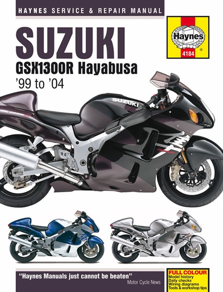 Suzuki Gsx1300r Hayabusa 99 -04 4184 Haynes Genuine Top Quality Product