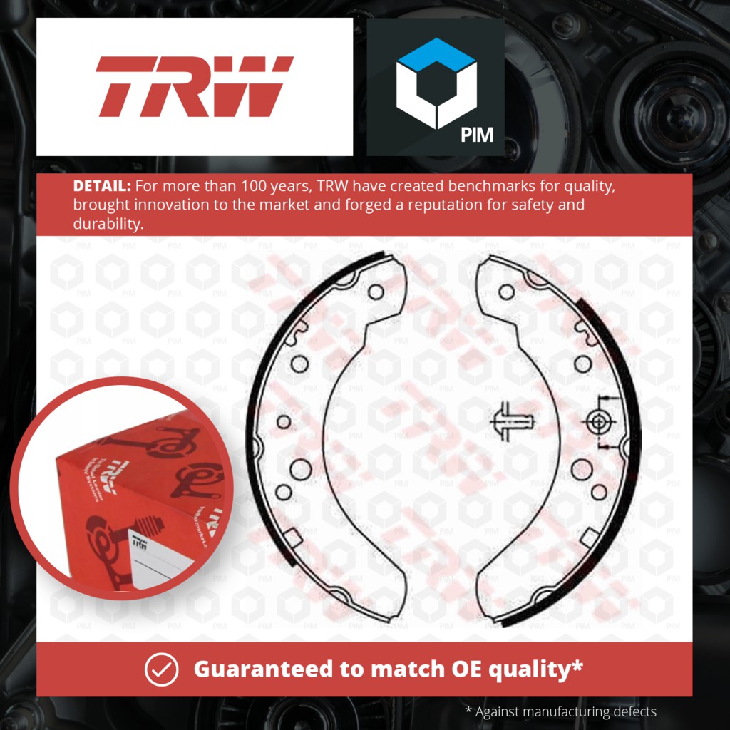 TRW GS6224 Brake Shoes | Parts in Motion