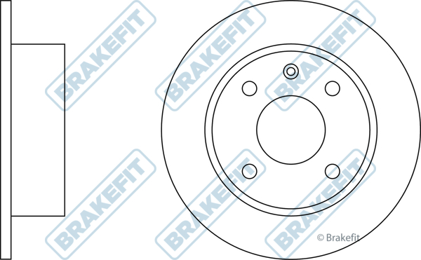 Brake Disc Pair Front for FORD ESCORT MK 4 from 1986 to 1990 Borg /& Beck