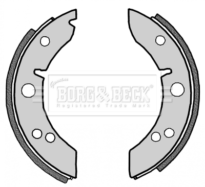 Rear Delphi Brake Shoes For Brake Drums Full Axle Set Morris Minor 1.1