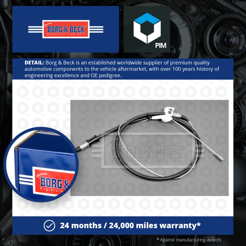 Handbrake Cable fits VAUXHALL CAVALIER Mk3 1.6 Right 88 to 95 Hand Brake Parking Car Parts Car