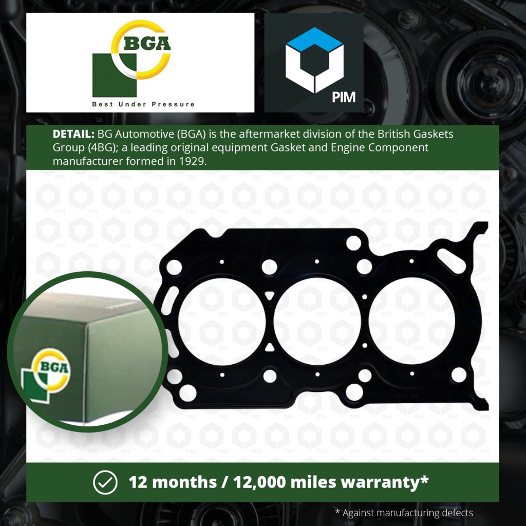 Cylinder Head Gasket fits SMART FORTWO 451.433 1.0 2008 on 132.93 BGA