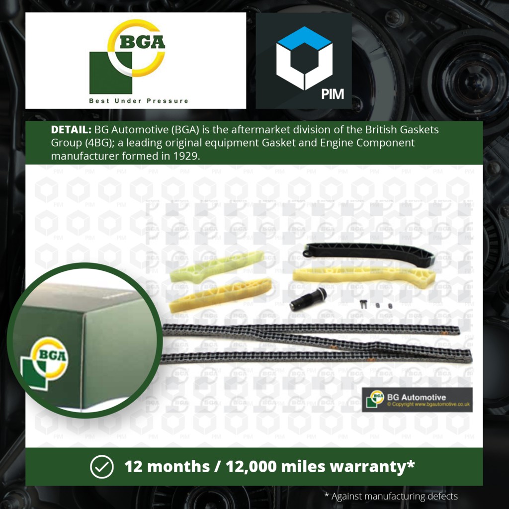 Timing Chain Kit fits MERCEDES BGA A0009930676 A2720500111 A2720520016