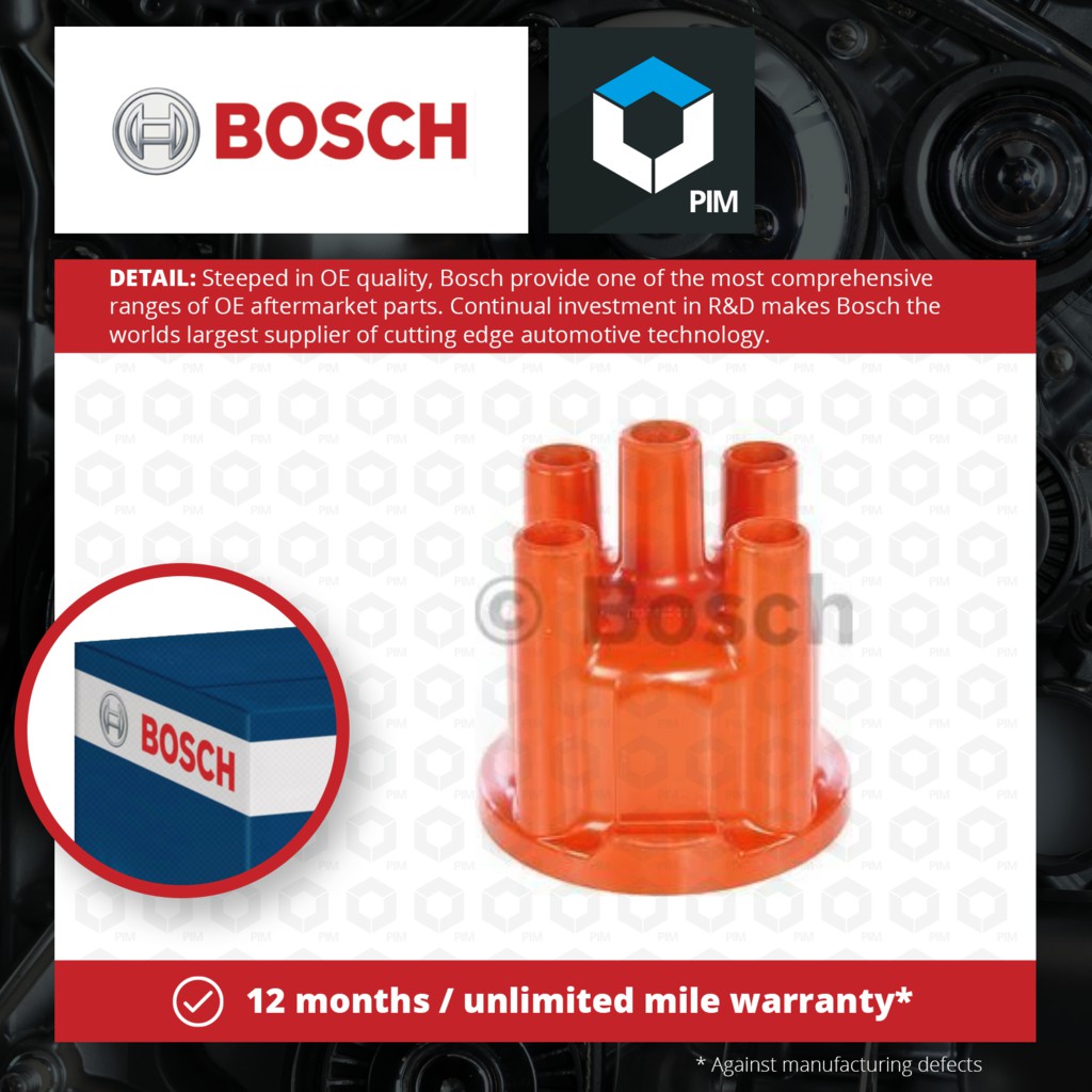 Distributor Cap fits ALFA ROMEO Bosch 10548050110802 11655050110002
